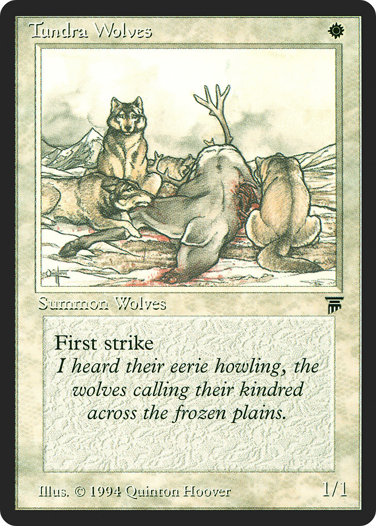 Tundra Wolves (LEG-040) - Legends - Premium MTG Single from Wizards of the Coast - Just $0.21! Shop now at Game Crave Tournament Store