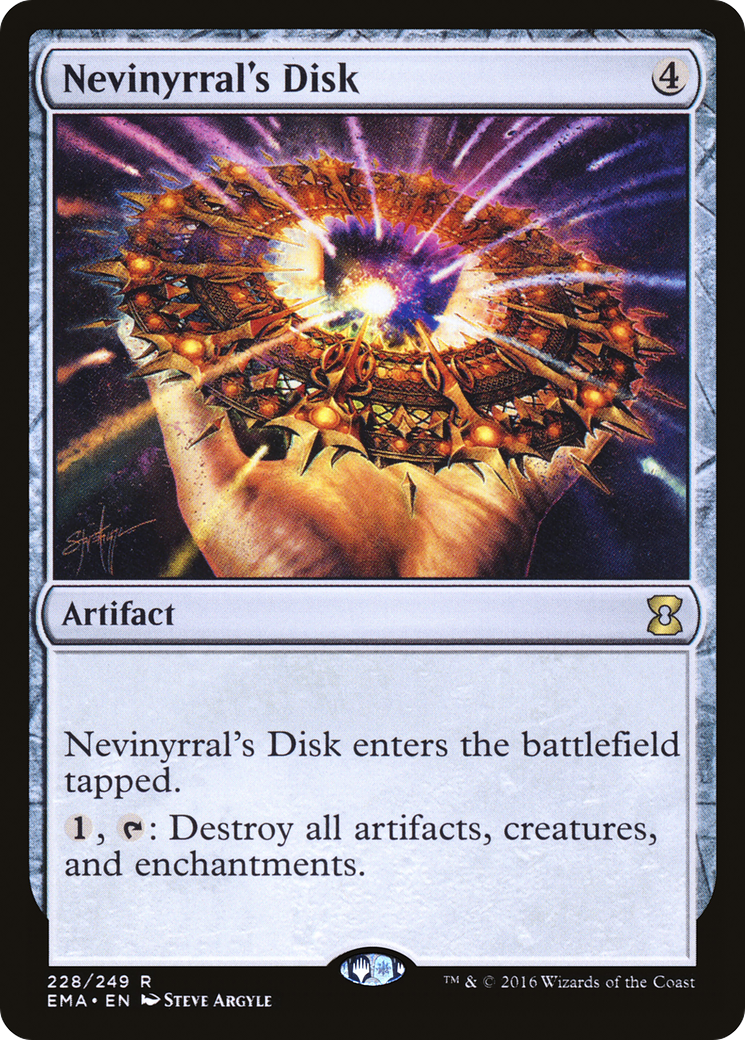 Nevinyrral's Disk (EMA-228) - Eternal Masters Foil - Premium MTG Single from Wizards of the Coast - Just $0.48! Shop now at Game Crave Tournament Store