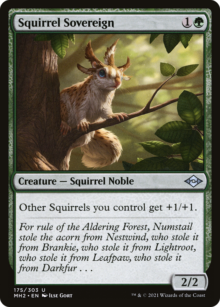 Squirrel Sovereign (MH2-175) - Modern Horizons 2 Foil - Premium MTG Single from Wizards of the Coast - Just $0.09! Shop now at Game Crave Tournament Store