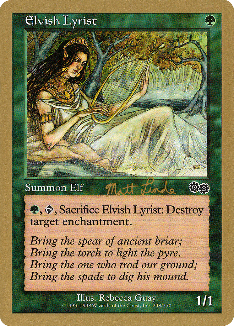 Elvish Lyrist (WC99-ML248) - World Championship Decks 1999 - Premium MTG Single from Wizards of the Coast - Just $0.13! Shop now at Game Crave Tournament Store