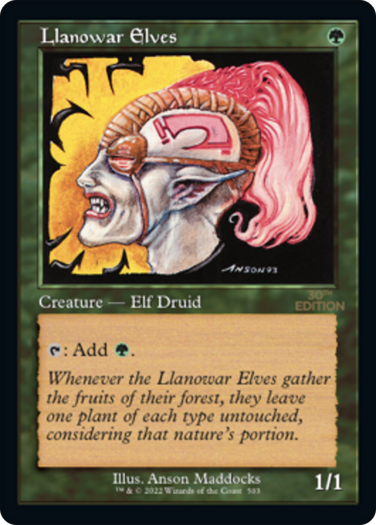 Llanowar Elves (30A-503) - 30th Anniversary Edition - Premium MTG Single from Wizards of the Coast - Just $31.68! Shop now at Game Crave Tournament Store