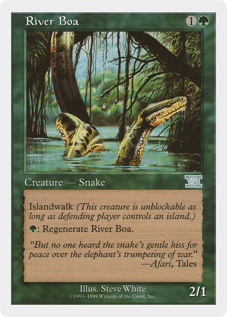 River Boa (BRB-059) - Battle Royale Box Set - Premium MTG Single from Wizards of the Coast - Just $0.29! Shop now at Game Crave Tournament Store