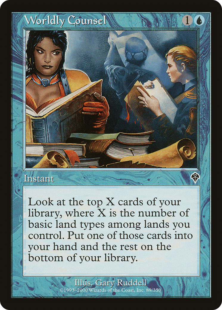 Worldly Counsel (INV-089) - Invasion - Premium MTG Single from Wizards of the Coast - Just $0.25! Shop now at Game Crave Tournament Store