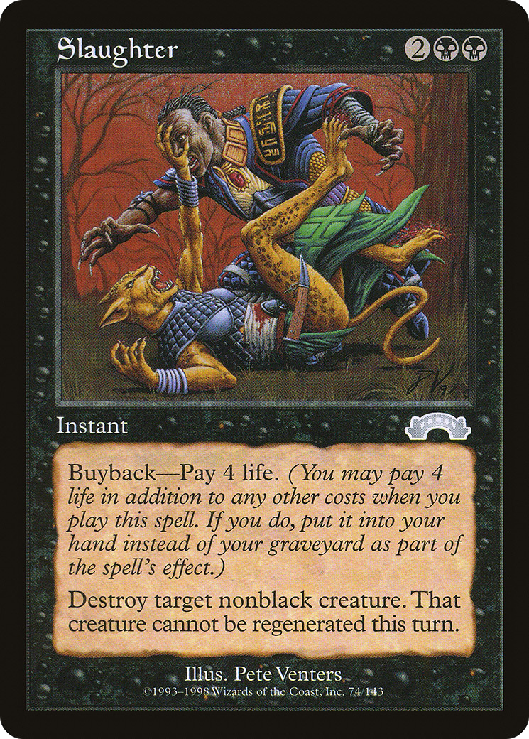 Slaughter (EXO-074) - Exodus - Premium MTG Single from Wizards of the Coast - Just $1.94! Shop now at Game Crave Tournament Store