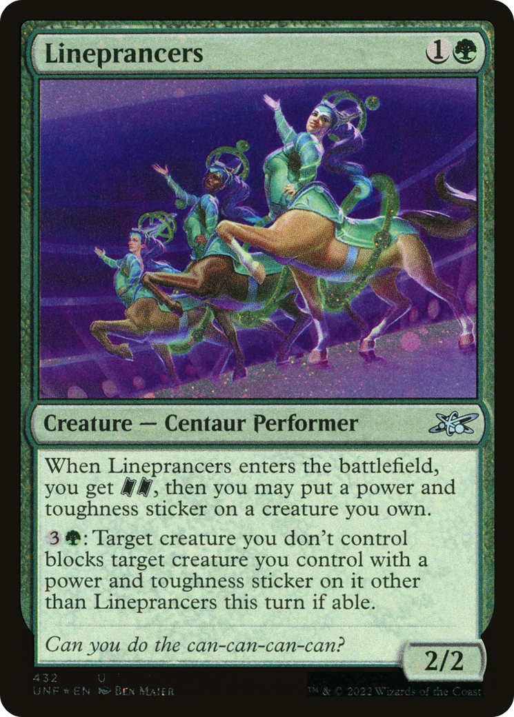 Lineprancers (UNF-432) - Unfinity Foil - Premium MTG Single from Wizards of the Coast - Just $0.13! Shop now at Game Crave Tournament Store