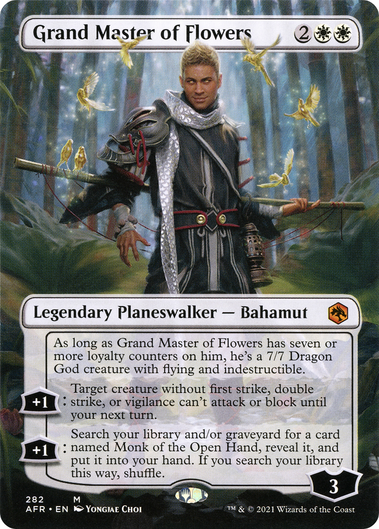 Grand Master of Flowers (AFR-282) - Adventures in the Forgotten Realms (Borderless) Foil - Premium MTG Single from Wizards of the Coast - Just $0.22! Shop now at Game Crave Tournament Store