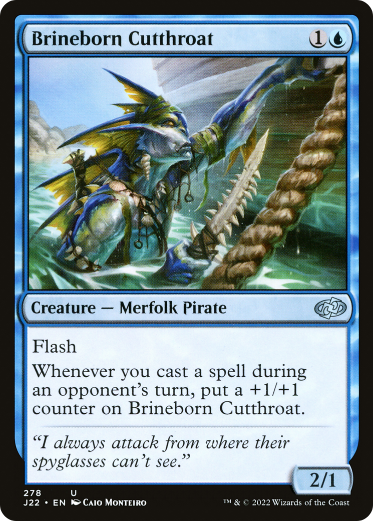 Brineborn Cutthroat (J22-278) - Jumpstart 2022 - Premium MTG Single from Wizards of the Coast - Just $0.25! Shop now at Game Crave Tournament Store