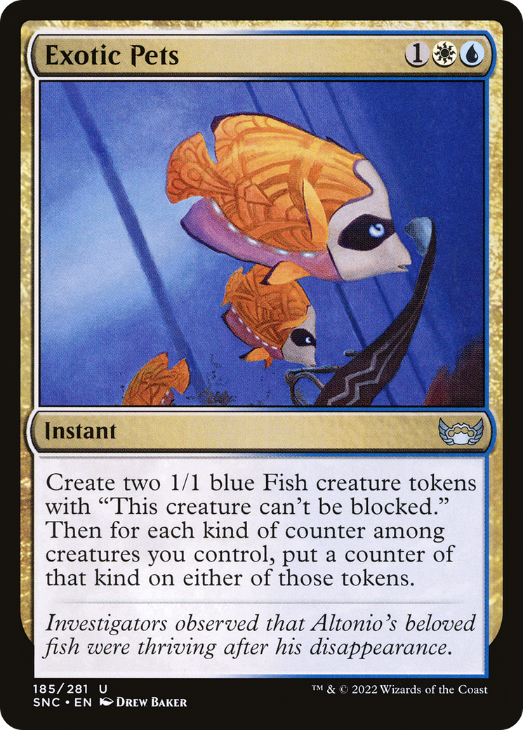 Exotic Pets (SNC-185) - Streets of New Capenna - Premium MTG Single from Wizards of the Coast - Just $0.08! Shop now at Game Crave Tournament Store