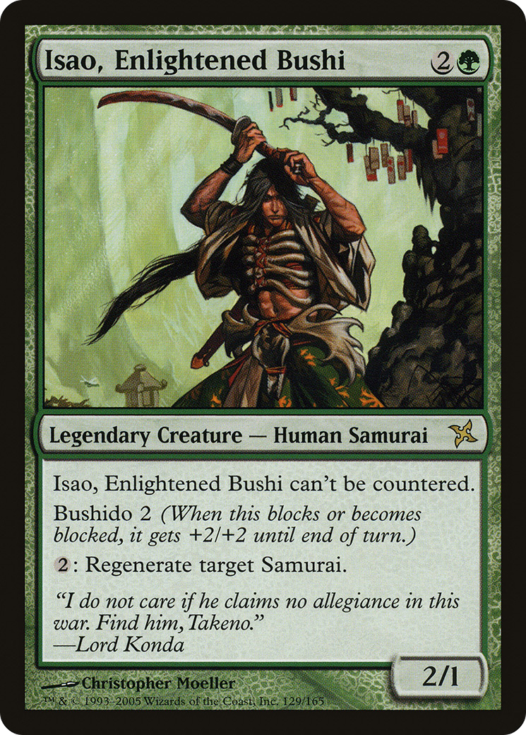 Isao, Enlightened Bushi (BOK-129) - Betrayers of Kamigawa Foil - Premium MTG Single from Wizards of the Coast - Just $3.07! Shop now at Game Crave Tournament Store