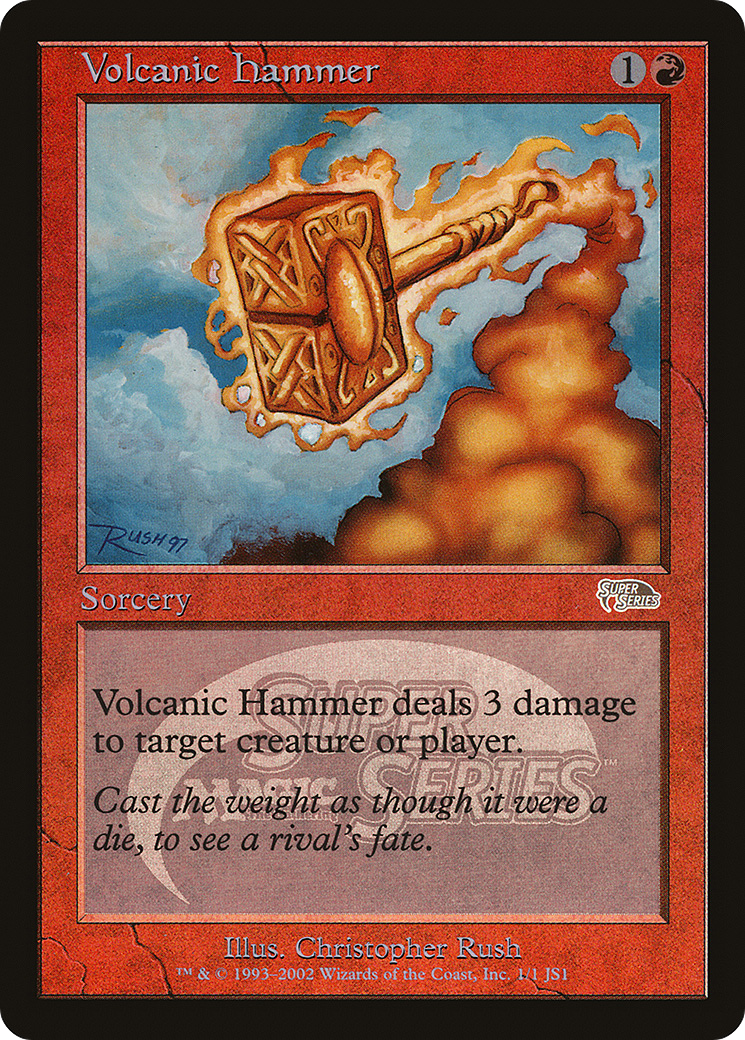 Volcanic Hammer (PSUS-007) - Junior Super Series Foil - Premium MTG Single from Wizards of the Coast - Just $0.72! Shop now at Game Crave Tournament Store