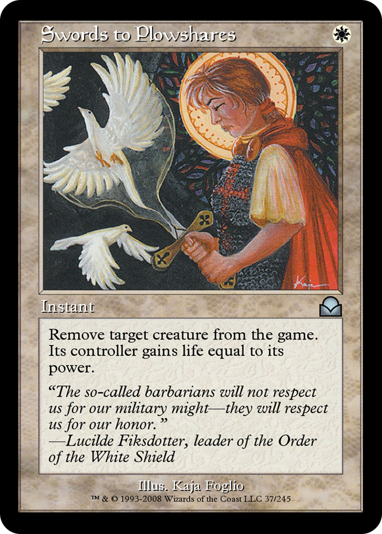 Swords to Plowshares (ME2-037) - Masters Edition II Foil - Premium MTG Single from Wizards of the Coast - Just $0! Shop now at Game Crave Tournament Store