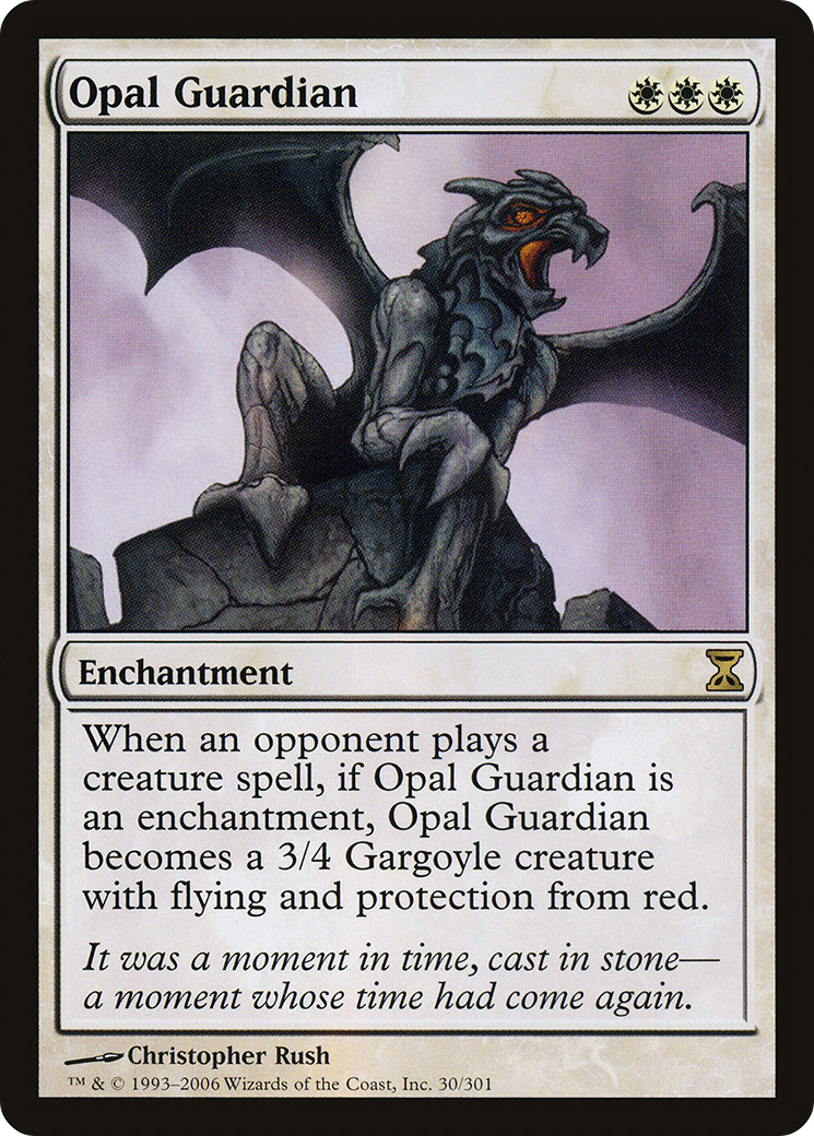 Opal Guardian (TSP-030) - Time Spiral Foil - Premium MTG Single from Wizards of the Coast - Just $0.25! Shop now at Game Crave Tournament Store