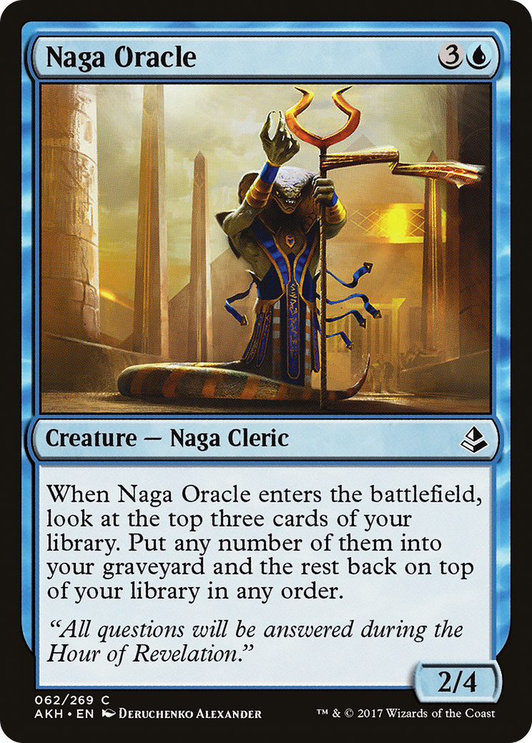 Naga Oracle (AKH-062) - Amonkhet Foil - Premium MTG Single from Wizards of the Coast - Just $0.08! Shop now at Game Crave Tournament Store