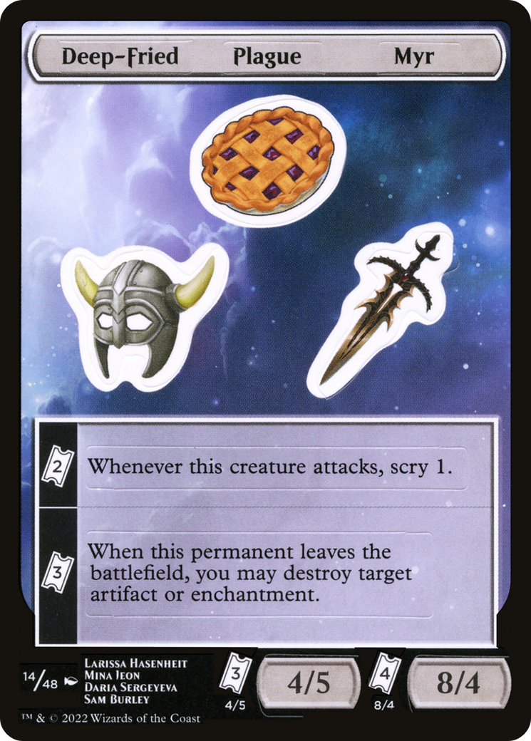 Deep-Fried Plague Myr (SUNF-014) - Unfinity Sticker Sheets - Premium MTG Single from Wizards of the Coast - Just $0.08! Shop now at Game Crave Tournament Store