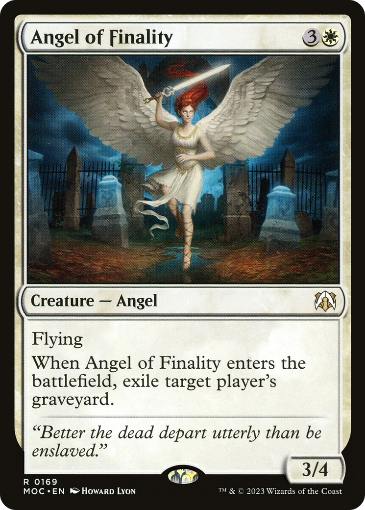 Angel of Finality (MOC-169) - March of the Machine Commander - Premium MTG Single from Wizards of the Coast - Just $0.08! Shop now at Game Crave Tournament Store