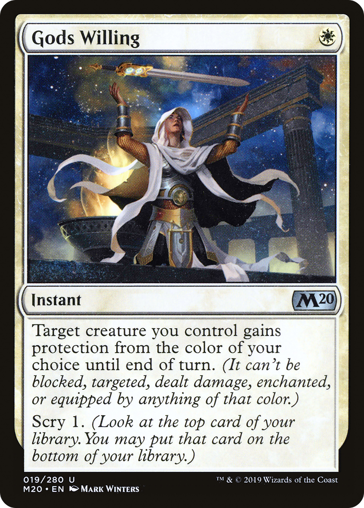 Gods Willing (M20-019) - Core Set 2020 Foil - Premium MTG Single from Wizards of the Coast - Just $0.29! Shop now at Game Crave Tournament Store
