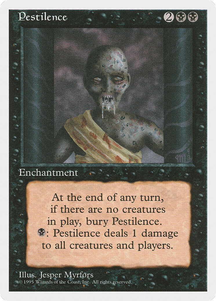 Pestilence (4ED-152) - Fourth Edition - Premium MTG Single from Wizards of the Coast - Just $0.23! Shop now at Game Crave Tournament Store