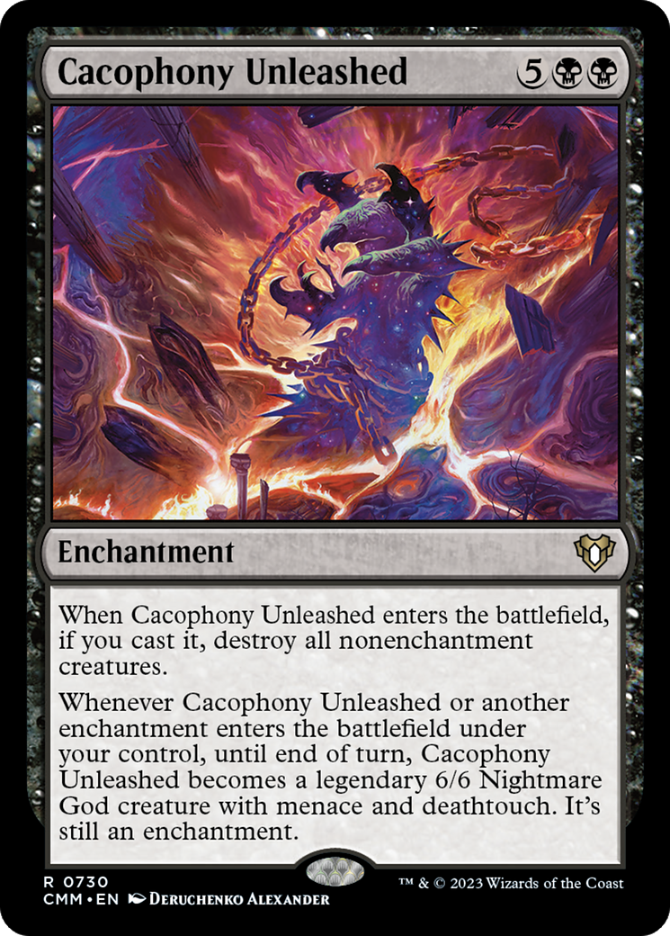 Cacophony Unleashed (CMM-730) - Commander Masters - Premium MTG Single from Wizards of the Coast - Just $0.16! Shop now at Game Crave Tournament Store