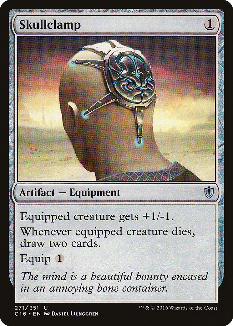 Skullclamp (C16-271) - Commander 2016 - Premium MTG Single from Wizards of the Coast - Just $5.28! Shop now at Game Crave Tournament Store