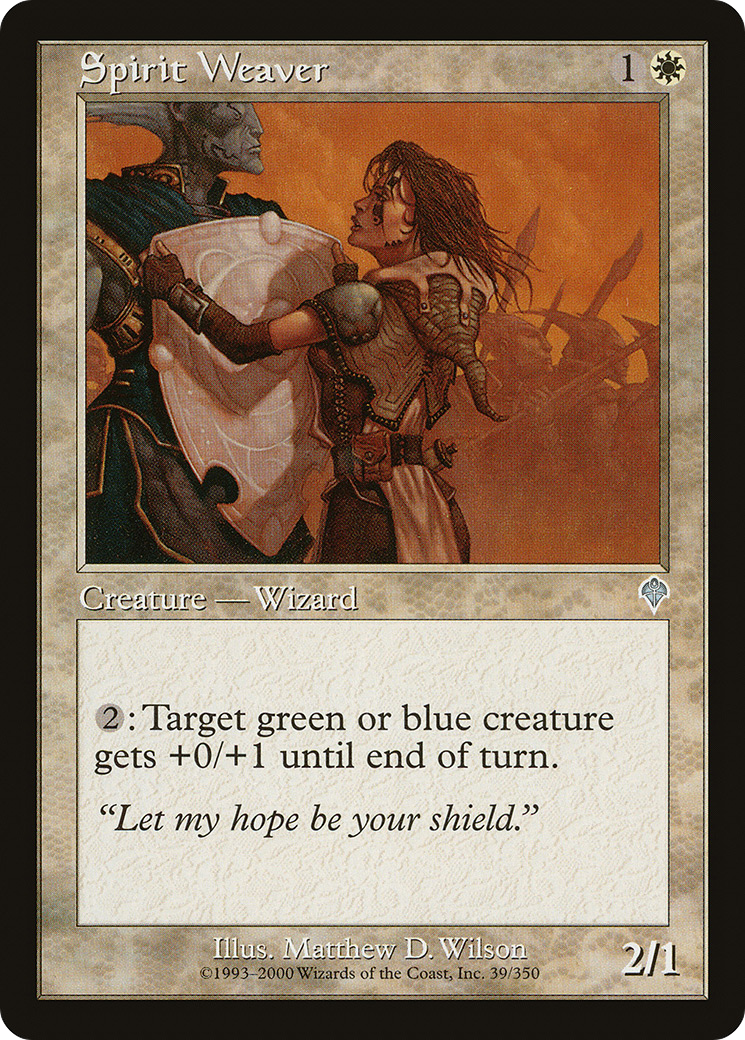 Spirit Weaver (INV-039) - Invasion Foil - Premium MTG Single from Wizards of the Coast - Just $0.11! Shop now at Game Crave Tournament Store
