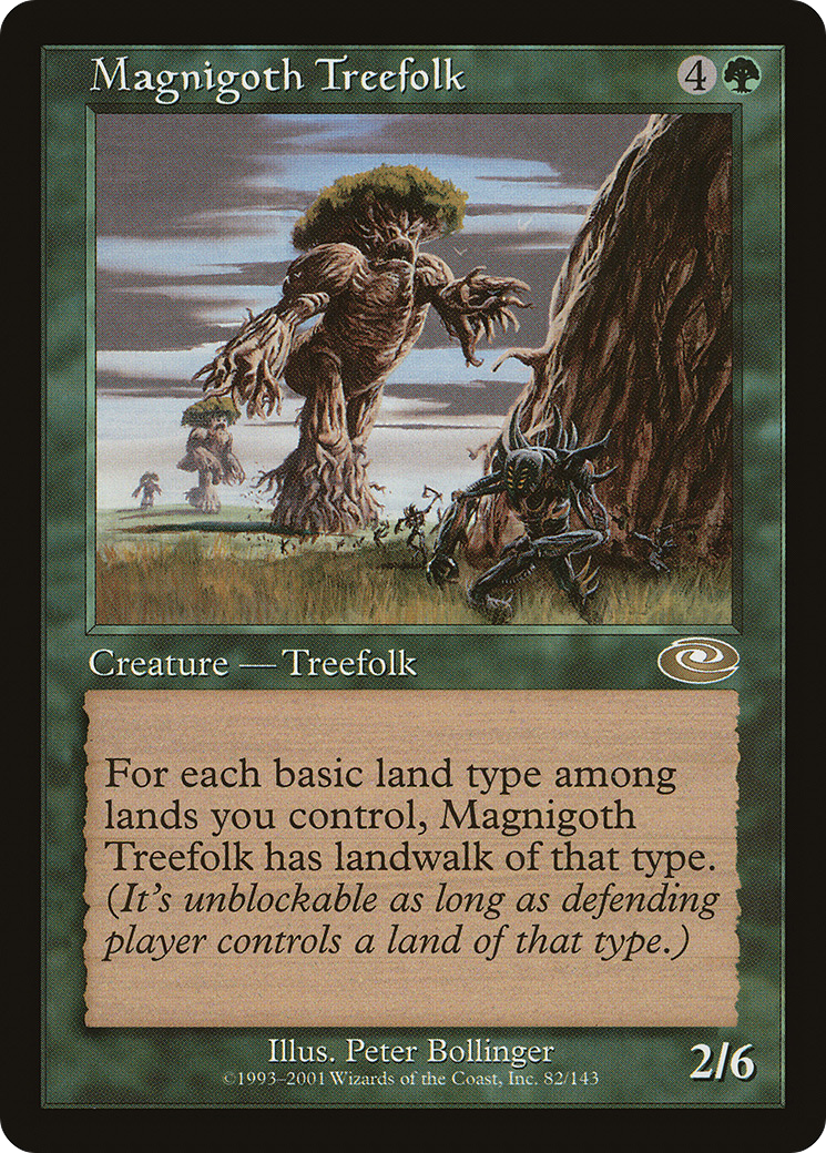 Magnigoth Treefolk (PLS-082) - Planeshift Foil - Premium MTG Single from Wizards of the Coast - Just $5.03! Shop now at Game Crave Tournament Store
