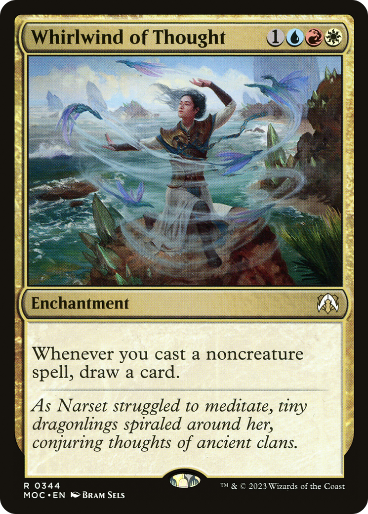 Whirlwind of Thought (MOC-344) - March of the Machine Commander - Premium MTG Single from Wizards of the Coast - Just $0.34! Shop now at Game Crave Tournament Store