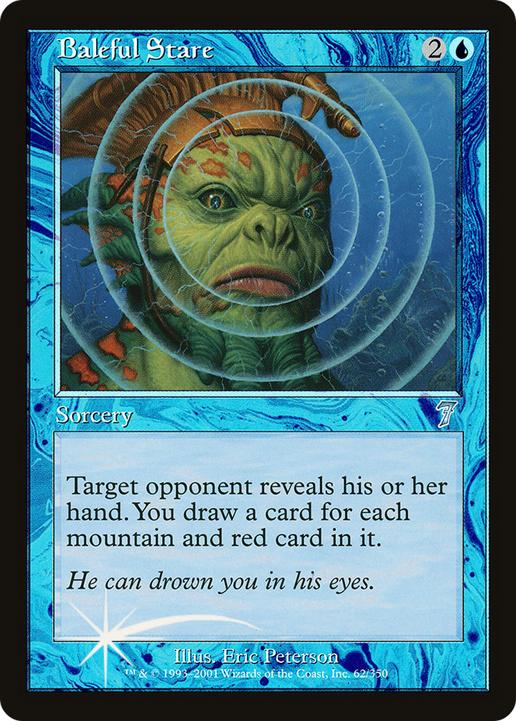 Baleful Stare (7ED-62★) - Seventh Edition Foil - Premium MTG Single from Wizards of the Coast - Just $0.50! Shop now at Game Crave Tournament Store