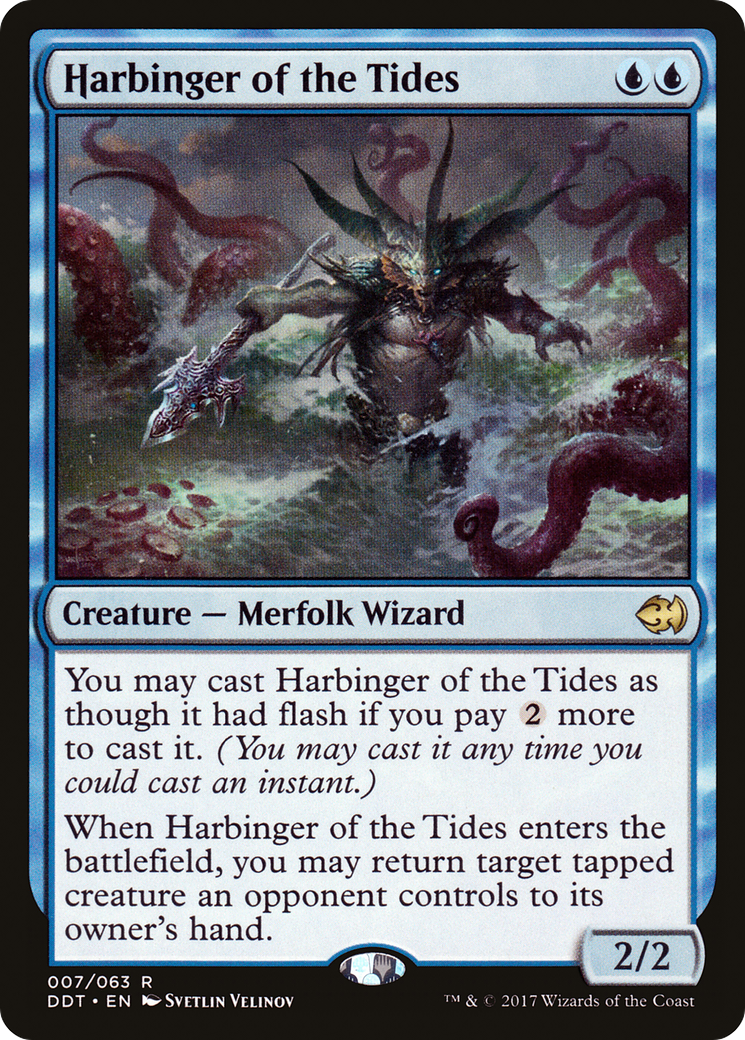 Harbinger of the Tides (DDT-007) - Duel Decks: Merfolk vs. Goblins - Premium MTG Single from Wizards of the Coast - Just $0.11! Shop now at Game Crave Tournament Store