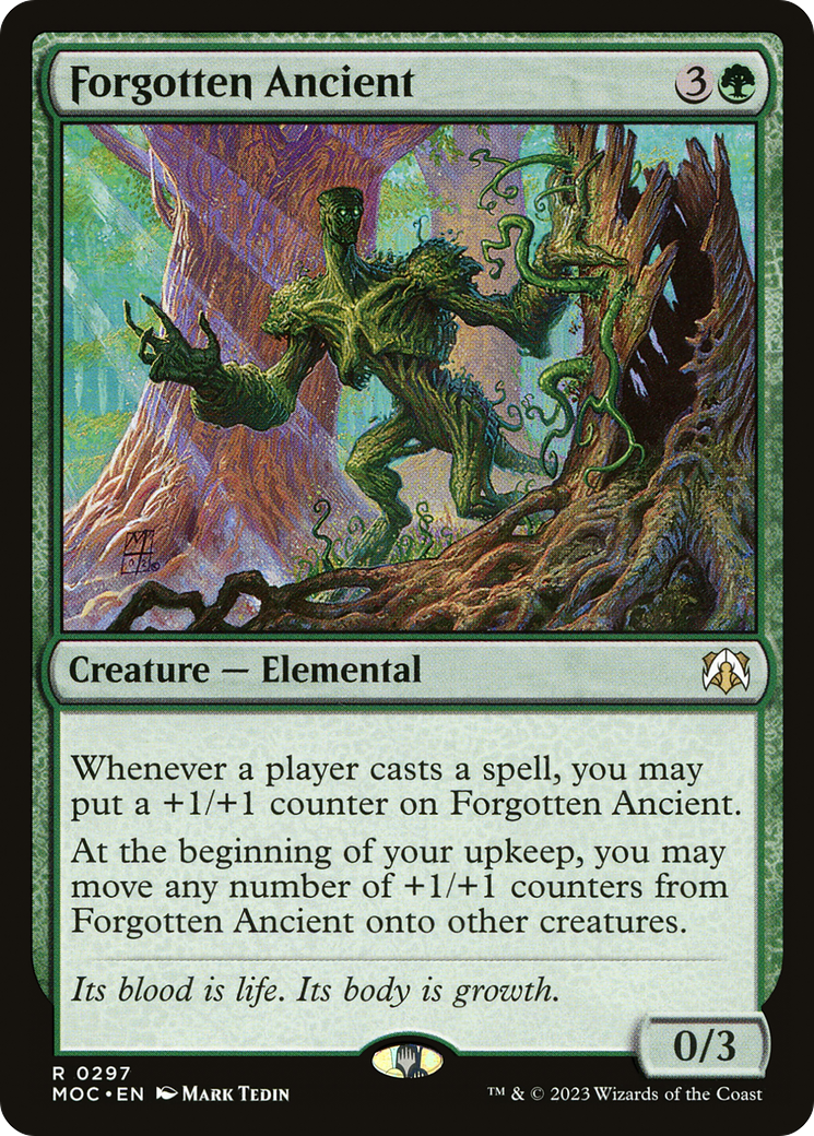 Forgotten Ancient (MOC-297) - March of the Machine Commander - Premium MTG Single from Wizards of the Coast - Just $0.15! Shop now at Game Crave Tournament Store