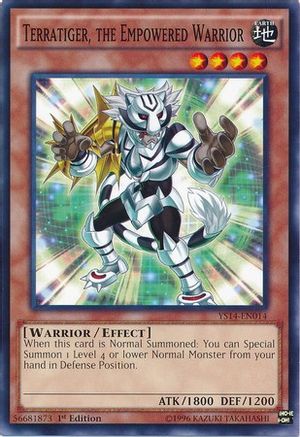 Terratiger, the Empowered Warrior (YS14-EN014) - Super Starter: Space-Time Showdown 1st Edition - Premium Yugioh Single from Konami - Just $0.25! Shop now at Game Crave Tournament Store