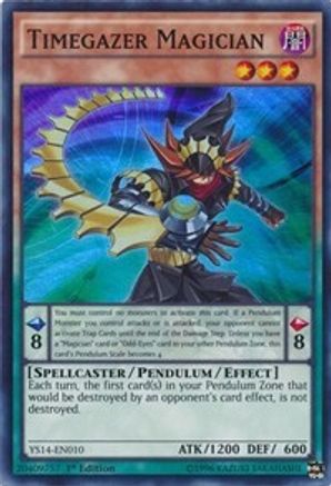 Timegazer Magician (YS14-EN010) - Super Starter: Space-Time Showdown 1st Edition - Premium Yugioh Single from Konami - Just $0.08! Shop now at Game Crave Tournament Store