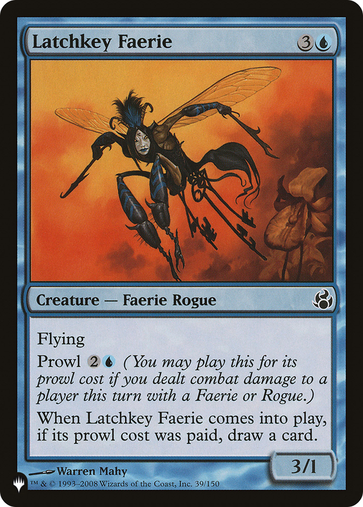 Latchkey Faerie (PLIST-063) - The List - Premium MTG Single from Wizards of the Coast - Just $0.25! Shop now at Game Crave Tournament Store