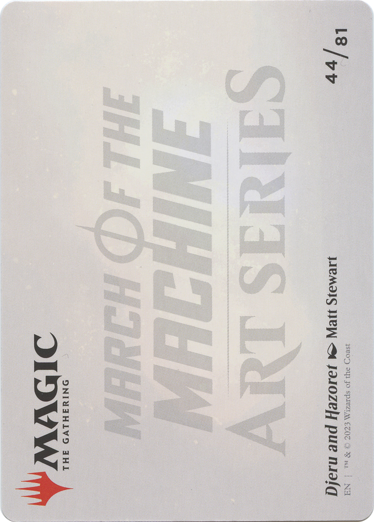 Djeru and Hazoret // Djeru and Hazoret (AMOM-044) - March of the Machine Art Series (Borderless) Foil - Premium MTG Single from Wizards of the Coast - Just $0! Shop now at Game Crave Tournament Store