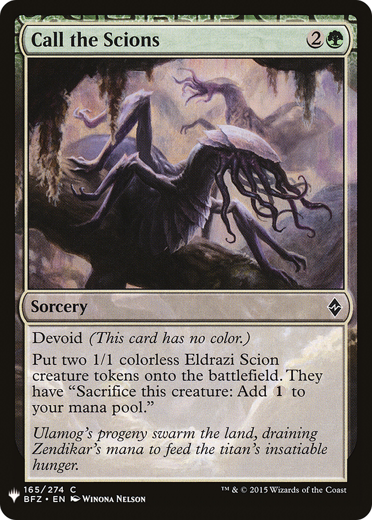 Call the Scions (MB1-1153) - Mystery Booster - Premium MTG Single from Wizards of the Coast - Just $0.08! Shop now at Game Crave Tournament Store