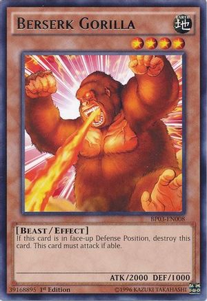 Berserk Gorilla (BP03-EN008) - Battle Pack 3: Monster League 1st Edition - Premium Yugioh Single from Konami - Just $0.18! Shop now at Game Crave Tournament Store