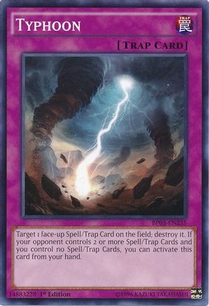 Typhoon (BP03-EN235) - Battle Pack 3: Monster League 1st Edition - Premium Yugioh Single from Konami - Just $0.09! Shop now at Game Crave Tournament Store