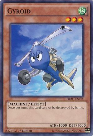 Gyroid (BP03-EN016) - Battle Pack 3: Monster League 1st Edition - Premium Yugioh Single from Konami - Just $0.25! Shop now at Game Crave Tournament Store