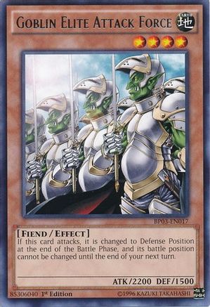 Goblin Elite Attack Force (BP03-EN017) - Battle Pack 3: Monster League 1st Edition - Premium Yugioh Single from Konami - Just $0.25! Shop now at Game Crave Tournament Store