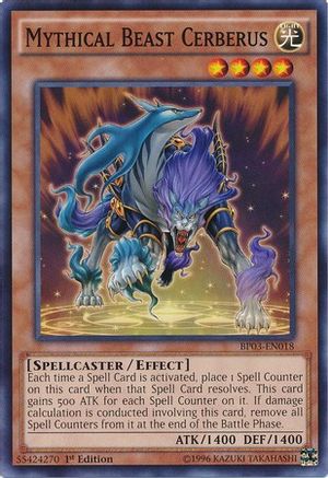 Mythical Beast Cerberus (BP03-EN018) - Battle Pack 3: Monster League 1st Edition - Premium Yugioh Single from Konami - Just $0.08! Shop now at Game Crave Tournament Store