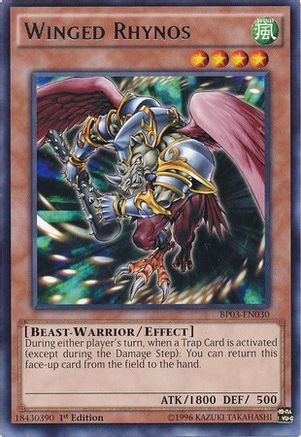 Winged Rhynos (BP03-EN030) - Battle Pack 3: Monster League 1st Edition - Premium Yugioh Single from Konami - Just $0.25! Shop now at Game Crave Tournament Store