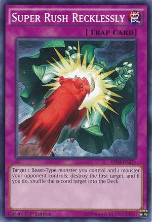 Super Rush Recklessly (BP03-EN219) - Battle Pack 3: Monster League 1st Edition - Premium Yugioh Single from Konami - Just $0.26! Shop now at Game Crave Tournament Store