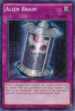Alien Brain (BP03-EN215) - Battle Pack 3: Monster League 1st Edition - Premium Yugioh Single from Konami - Just $0.08! Shop now at Game Crave Tournament Store