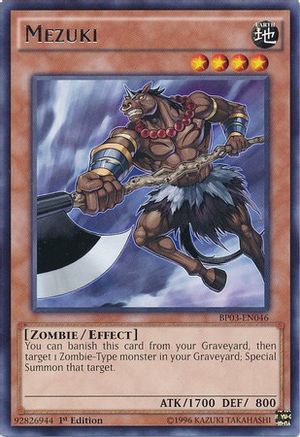 Mezuki (BP03-EN046) - Battle Pack 3: Monster League 1st Edition - Premium Yugioh Single from Konami - Just $0.17! Shop now at Game Crave Tournament Store