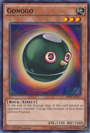Gonogo (BP03-EN047) - Battle Pack 3: Monster League 1st Edition - Premium Yugioh Single from Konami - Just $0.08! Shop now at Game Crave Tournament Store