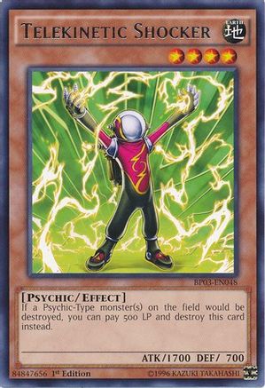 Telekinetic Shocker (BP03-EN048) - Battle Pack 3: Monster League 1st Edition - Premium Yugioh Single from Konami - Just $0.08! Shop now at Game Crave Tournament Store