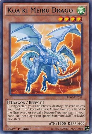 Koa'ki Meiru Drago (BP03-EN057) - Battle Pack 3: Monster League 1st Edition - Premium Yugioh Single from Konami - Just $0.23! Shop now at Game Crave Tournament Store