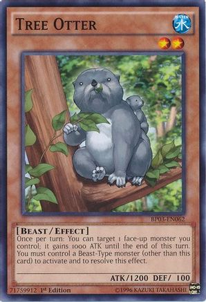 Tree Otter (BP03-EN062) - Battle Pack 3: Monster League 1st Edition - Premium Yugioh Single from Konami - Just $0.11! Shop now at Game Crave Tournament Store