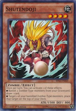 Shutendoji (BP03-EN069) - Battle Pack 3: Monster League 1st Edition - Premium Yugioh Single from Konami - Just $0.08! Shop now at Game Crave Tournament Store