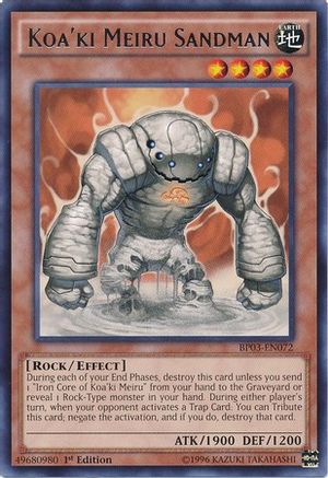 Koa'ki Meiru Sandman (BP03-EN072) - Battle Pack 3: Monster League 1st Edition - Premium Yugioh Single from Konami - Just $0.25! Shop now at Game Crave Tournament Store