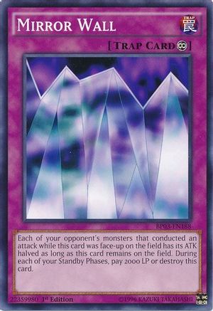 Mirror Wall (BP03-EN188) - Battle Pack 3: Monster League 1st Edition - Premium Yugioh Single from Konami - Just $0.08! Shop now at Game Crave Tournament Store